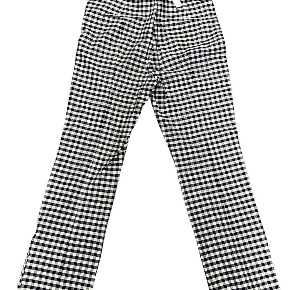 NEW J.Crew Women's Sz 10 Remi Gingham Cropped Blue White Pants Spring Summer NWT - Picture 5 of 12